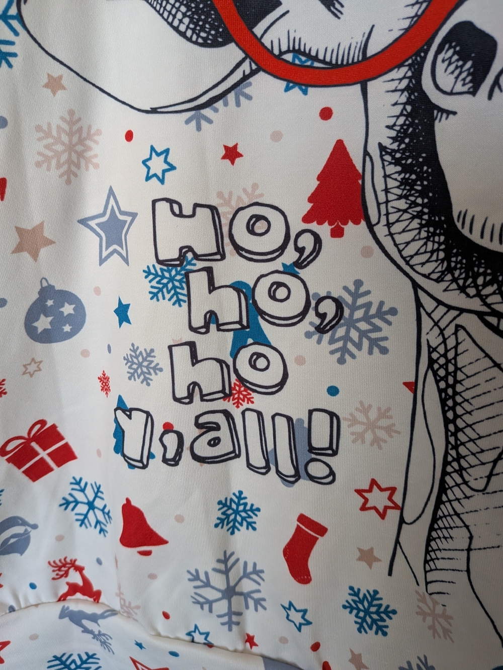 Men's XXL Holiday Giraffe Graphic Hoodie - Pullover Kangaroo Pocket NWOT - Picture 7 of 12